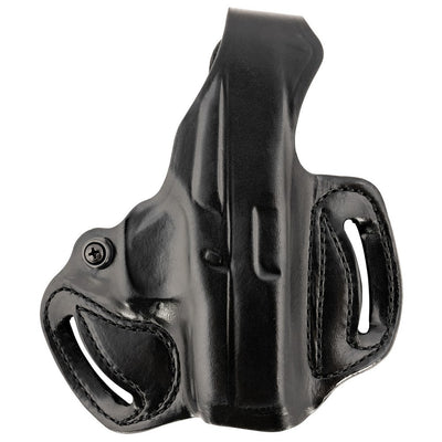 DeSantis Gunhide 085BA8BZ0 Thumb Break Mini Slide OWB Black Leather Belt Slide Fits Glock 43/43x/48 Belt 1.75" Wide Right Hand