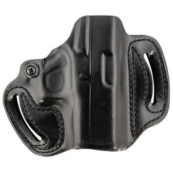 DeSantis Gunhide 086BA8BZ0 Mini Slide  OWB Black Leather Belt Slide Fits Glock 43/43x/48 Belt 1.75