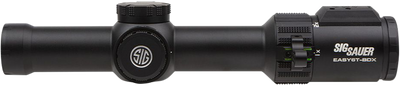 Sig Sauer Electro-Optics SOEBDX61101 Easy6-BDX Black 1-6x 24mm 30mm Tube Illuminated BDX-R2 Digital w/194 LEDs Reticle Features Ballistic Data Xchange