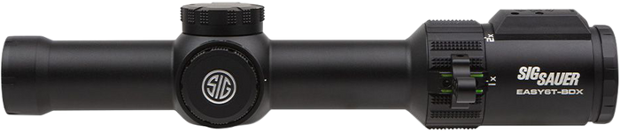 Sig Sauer Electro-Optics SOEBDX61101 Easy6-BDX Black 1-6x 24mm 30mm Tube Illuminated BDX-R2 Digital w/194 LEDs Reticle Features Ballistic Data Xchange