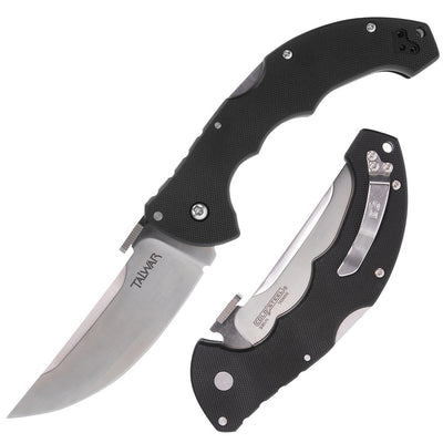 Cold Steel CS21TTL   4" Folding Straight Back Plain S35VN Blade 5.25" G10 Handle Includes Belt Clip
