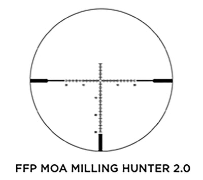Sig Sauer Electro-Optics SOW44001 Whiskey4 Black 4-16x44mm 30mm Tube MOA Milling Hunter 2.0 Reticle