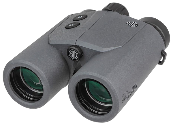 Sig Sauer Electro-Optics SOKCN101 Kilo Canyon Binocular Rangefinder Black Rubber Armor 10x 42mm 1200 yds Max Distance LED Display
