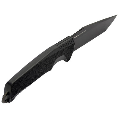 S.O.G SOG17120157 Trident FX 4.20" Fixed Tanto Plain TiNi 4116 SS Blade/Black Textured GRN Handle