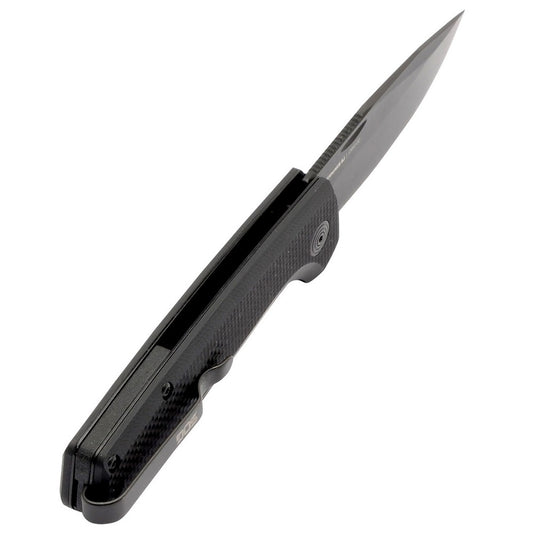 S.O.G SOGTM1005BX Terminus SJ 2.90" Folding Clip Point Plain Stonewashed Cryo D2 Steel Blade/ Blackout G10 Handle Includes Belt Clip