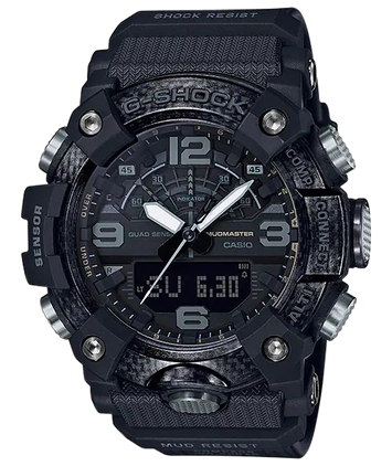 G-shock GGB1001B G-Shock Tactical MudMaster Keep Time Blackout Size 145-215mm Features Digital Compass