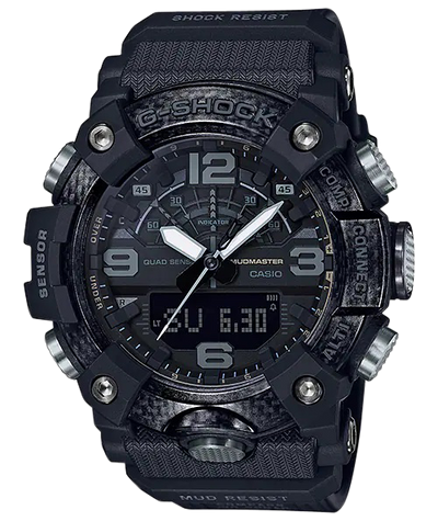 G-shock GGB1001B G-Shock Tactical MudMaster Keep Time Blackout Size 145-215mm Features Digital Compass