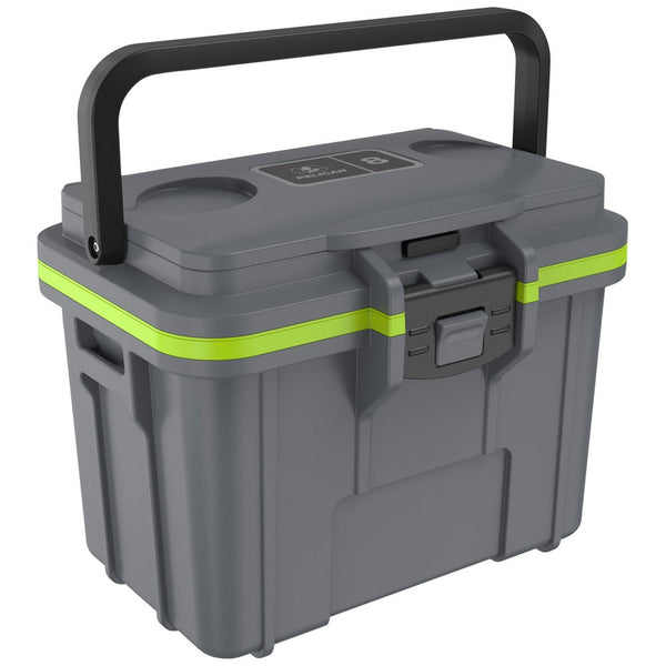 PELICAN 8Q-1-DKGRYEGRN 8QT ELITE COOLER GRY/GRN