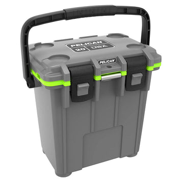 PELICAN 20Q-1-DKGRYEGRN 20QT ELITE COOLER GRY/GRN