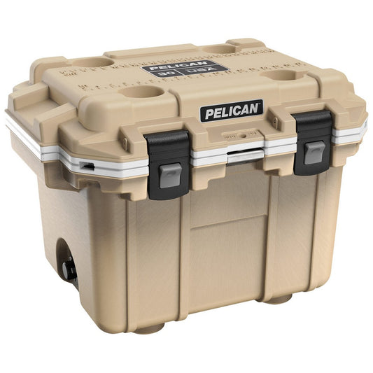 PELICAN 30Q-1-TANWHT 30QT ELITE COOLER TAN/WHT