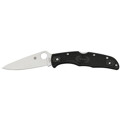 Spyderco C10FPBK Endura 4 Lightweight 3.75" Folding Plain Satin VG-10 SS Blade/Purple Bi-Directional Texturing FRN Handle Includes Pocket Clip