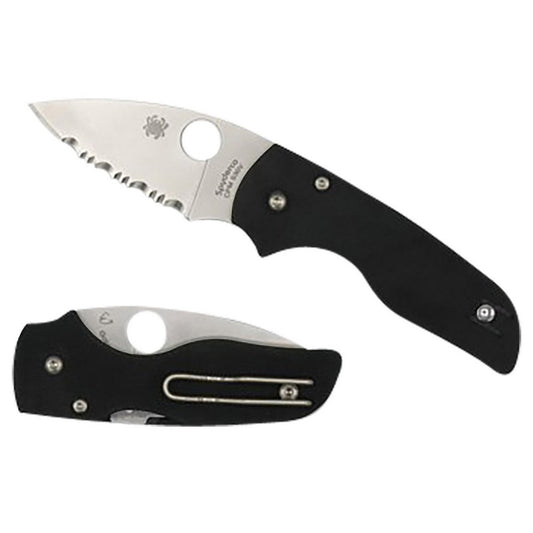 Spyderco C230GP Lil' Native  2.42" Folding Plain Satin CPM S30V SS Blade/Black Textured G10 Handle Includes Pocket Clip