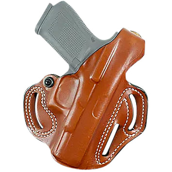 DeSantis Gunhide 001TA0XZ0 Thumb Break Scabbard OWB Tan Leather Belt Slide Fits Springfield Echelon Right Hand