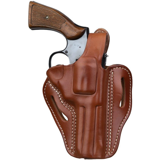 1791 Gunleather RVHX2CBRR RVHX-2  OWB Size 02 Classic Brown Leather Fits Up to 4" Barrel, K/L-Frame, Belt Slide Right Hand