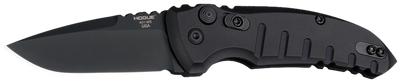 Hogue 24116 A01 2.75" Folding Drop Point Plain Black Cerakote 154CM SS Blade/Matte Black Aluminum Handle
