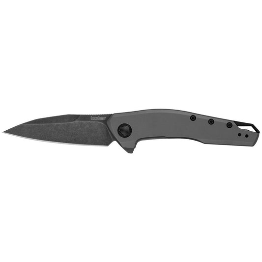 Kershaw 1815 Sanctum  EDC 2.98" Folding Wharncliffe Blackwash 8Cr13MoV SS Blade, Gray PVD Stainless Steel Handle