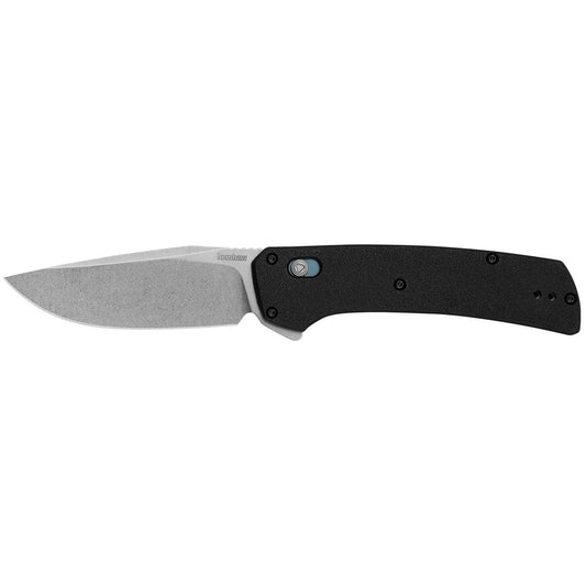 Kershaw 2047 Layup  3.40" Folding Drop Point Plain Stonewashed D2 Steel, Blade Black GFN Handle