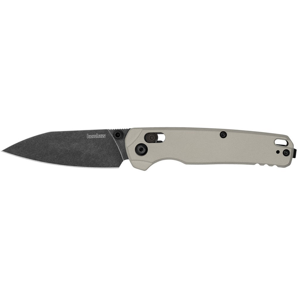 Kershaw 6105 Bel Air  3" Folding Reverse Tanto Plain Blackwash CPM MagnaCut Steel Blade, Bright Nickel Cerakote Aluminum Handle