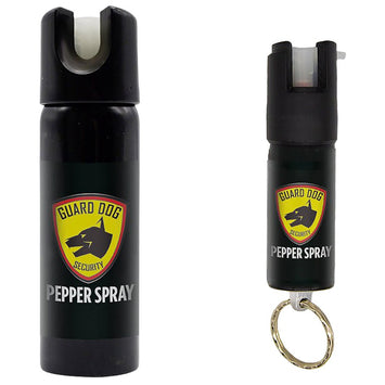 SKYLINE USA INC PSGDHA Pepper Spray  Range 16 ft 2 Pack 0.5oz/3oz Features Invisible UV Dye Includes Keychain