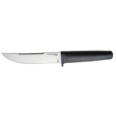 Cold Steel CS20PHZ Outdoorsman Lite 6" Fixed Straight Back Plain 4116 Krupp SS Blade, 5" Black Textured Polypropylene/Kraton Handle