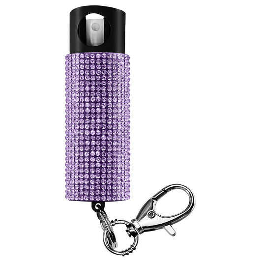 SKYLINE USA INC PSGDBOLV Pepper Spray Bling-It-On Range 16 ft Lavender Features Invisible UV Dye