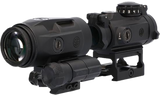 Sig Sauer Electro-Optics SORJMSR101 Romeo-MSR Gen II Combo Kit Black 1x/3x 20mm/22mm 2 MOA Red Dot Juliet 3 Micro Magnifier