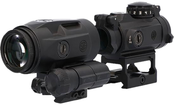 Sig Sauer Electro-Optics SORJMSR101 Romeo-MSR Gen II Combo Kit Black 1x/3x 20mm/22mm 2 MOA Red Dot Juliet 3 Micro Magnifier