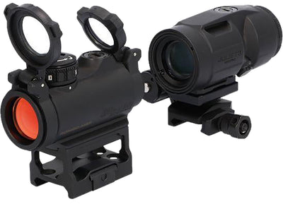 Sig Sauer Electro-Optics SORJMSR101 Romeo-MSR Gen II Combo Kit Black 1x/3x 20mm/22mm 2 MOA Red Dot Juliet 3 Micro Magnifier