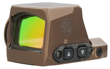 Sig Sauer Electro-Optics SORX1202 Romeo-X Compact Flat Dark Earth 1 x 24 mm 2 MOA Red Dot/32 MOA Circle Multi Reticle