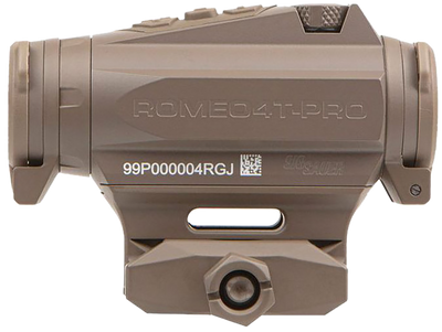 Sig Sauer Electro-Optics SOR44102 Romeo4T Pro Flat Dark Earth 1 x 20 mm 2 MOA Red Quad Ballistic Dot/65 MOA Circle