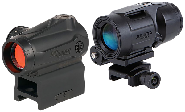 Sig Sauer Electro-Optics SORJMSR501 Romeo-MSR Gen II and Juliet5 Combo Kit Black 1x/5x 20 mm/42 mm 2 MOA Red Dot and Magnifier