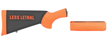 Hogue 08742 OverMolded Less Lethal Black/Orange Fits Remington 870