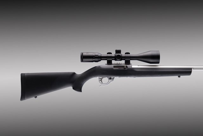 Hogue 22010 OverMolded Rifle Stock Aluminum Pillar Bedded Black Synthetic for Ruger 10/22 with .920 Diameter Barrel