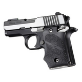 Hogue 98080 Rubber Grip Black with Finger Grooves for Sig P938 with Ambidextrous Safety
