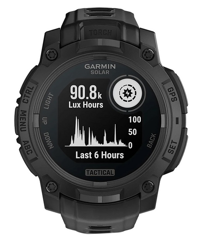 Garmin 0100293450 Instinct 3 Tactical Edition Black Band Sunlight-Visible/Transflective MIP Display Compatible w/ iPhone/Android