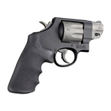 Hogue 19022 Conversion Grip Pistol Grip w/ Finger Grooves Black Overmolded Rubber Fits S&W K/L/N/X/Z Frame