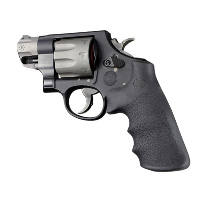 Hogue 19022 Conversion Grip Pistol Grip w/ Finger Grooves Black Overmolded Rubber Fits S&W K/L/N/X/Z Frame