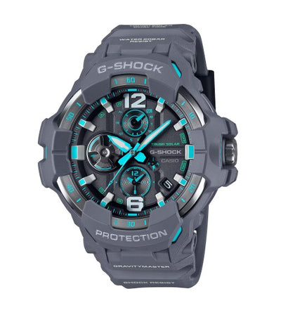G-Shock GRB3008A2CR GravityMaster Gray/Blue Band Compatible w/ Casio Watches App