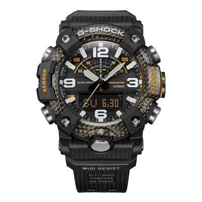 G-shock GGB100Y1 G-Shock Tactical MudMaster Keep Time Black/Yellow Size 145-215mm Features Digital Compass