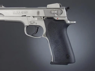 Hogue 40010 Grip Panels Black Rubber for S&W 5906, 4006