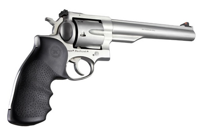 Hogue 86000 Monogrip Finger Grooves Black Rubber Fits Ruger RedHawk