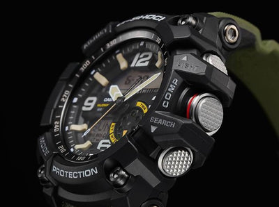 G-shock GG10001A3 G-Shock Tactical MudMaster Keep Time Green Size 145-215mm Features Digital Compass
