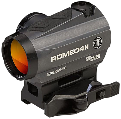 Sig Sauer Electro-Optics SOR43011 Romeo4H Graphite 1 x 20 mm 2 MOA Red Ballistic Dot/65 MOA Circle