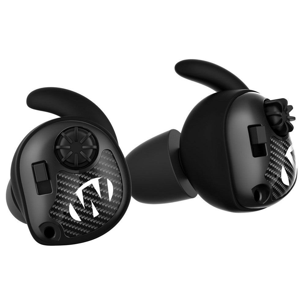 Walker's GWPSLCR Silencer Electronic Ear Buds 25 dB In The Ear Matte Black/Carbon Fiber