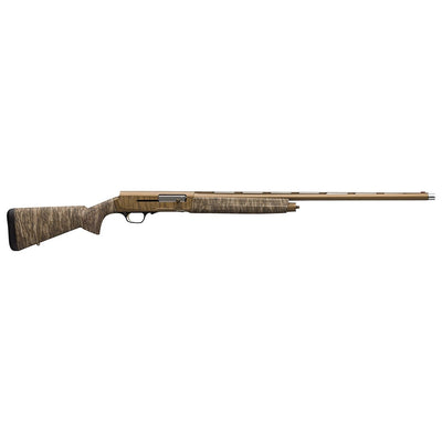 Browning 0118472004 A5 Wicked Wing 12 Gauge 28" Barrel 3.5" 4+1, Burnt Bronze Cerakote Barrel, Burnt Bronze Camo Cerakote Receiver, Textured Mossy Oak Bottomland Synthetic Stock With Closed Radius Pistol Grip