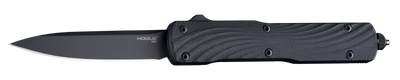 Hogue Counterstrike 3.35" OTF Drop Point Plain Black PVD CPM 20V SS Blade, Aluminum/G10 Aluminum Handle