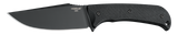 Hogue 35854 Extrak XL 3.90" Fixed Clip Point Plain Black Cerakote CPM M4 Tool Steel Blade, Black Textured G10 Scales Handle