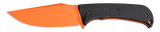 Hogue 35859 Extrak XL 3.90" Fixed Clip Point Plain Blaze Orange Cerakote CPM M4 Tool Steel Blade, Black Textured G10 Scales Handle