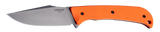 Hogue 35860 Extrak 3.30" Fixed Clip Point Plain Stone Tumbled CPM M4 Tool Steel Blade, Blaze Orange Textured G10 Scales Handle
