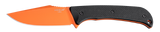 Hogue 35864 Extrak 3.30" Fixed Clip Point Plain Blaze Orange Cerakote CPM M4 Tool Steel Blade, Black Textured G10 Scales Handle